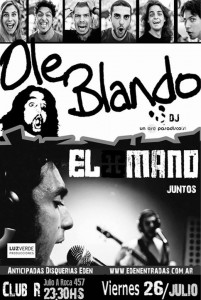 Afiche Ole Blando y El Mano